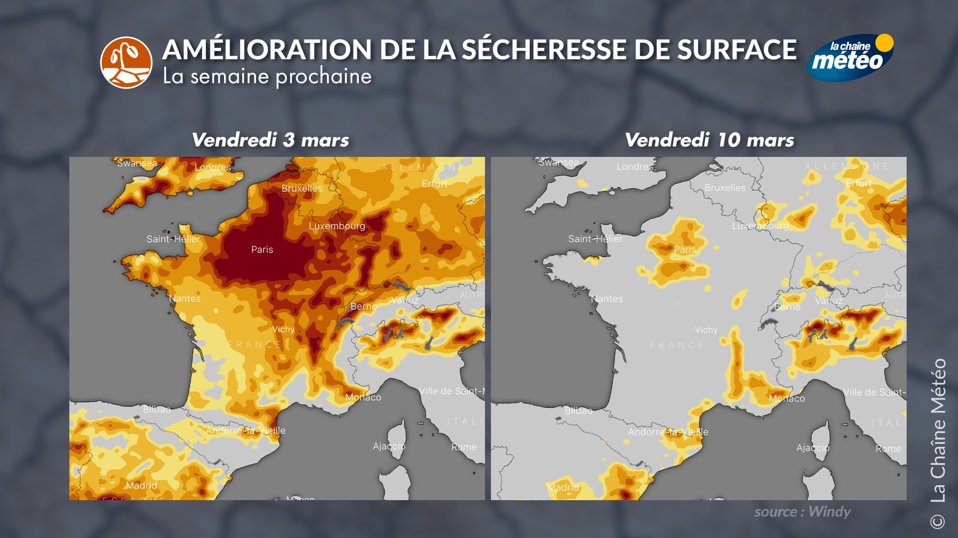 La Chaîne Météo on Twitter "Sécheresse les pluies et la neige