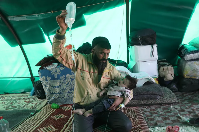 Syrians displaced by quakes fear cholera outbreak as cases surge
At least two people died in northwest Syria last month following a rise in cholera infections.