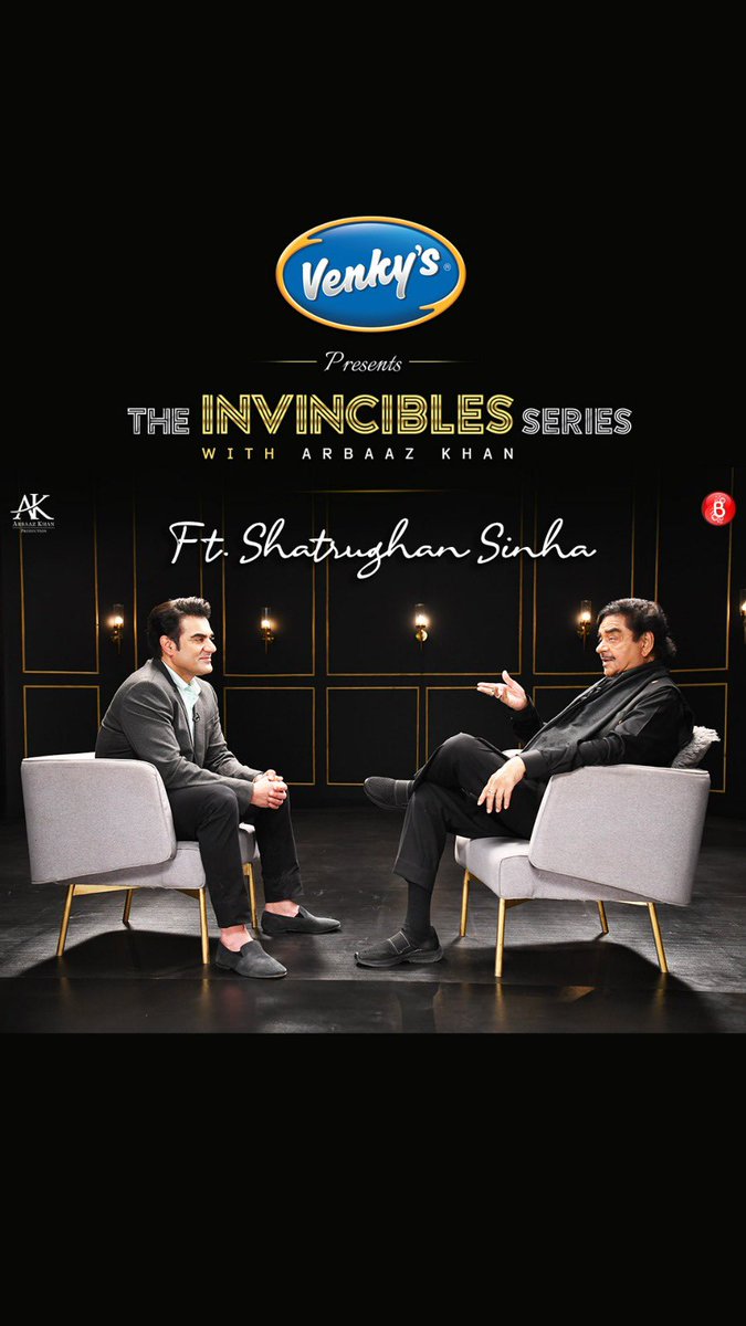 From his family opposing his acting career to becoming one of the biggest stars, watch Shatrughan Ji talk about his roller-coaster journey with me on 'The Invincibles Series with Arbaaz Khan' bit.ly/TheInvincibles… @ShatruganSinha #ShatrughanSinhaOnInvincibles @venkyschicken