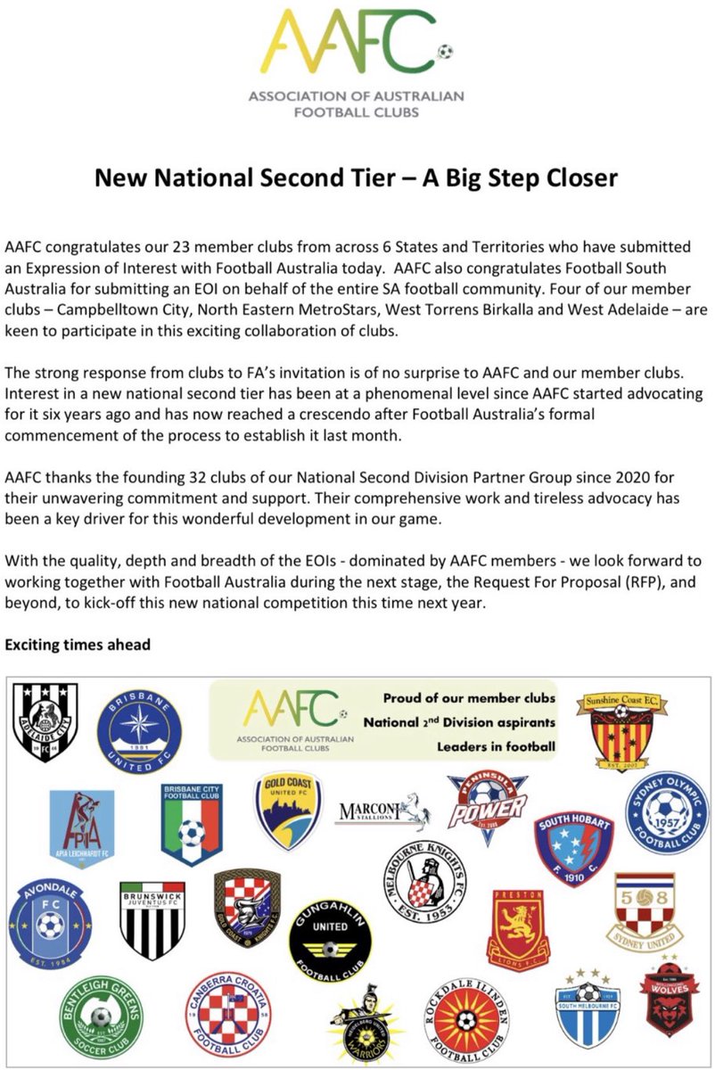 SouthHobartFC's tweet photo. We have expressed interest in joining the NST.  Pathways for Tasmanian players, administrators &amp; referees. Don’t leave home if you don’t have to! Thanks @AAFClubs @FootballAUS https://t.co/nBwa7n6517