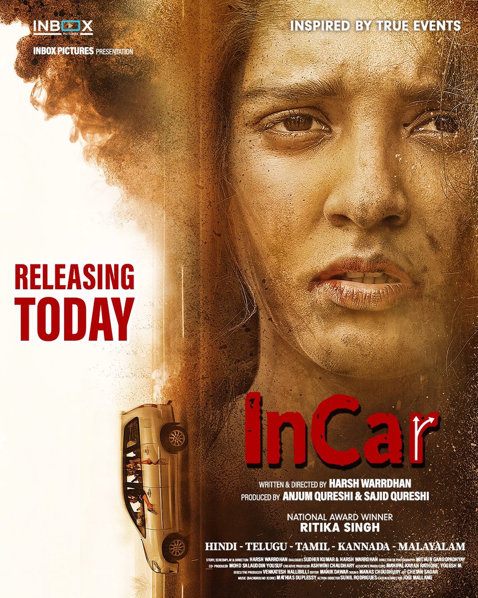 Incar now in theatres near you. 

@inboxpictures
@isajidqureshi <a href="/ritika_offl/">Ritika Singh</a>
@Harshtalkies
<a href="/sandeepgoyat19/">Sandeep Goyat</a>
@jhanjholiamanis <a href="/venky112/">venkatesh Nallibilli</a>
<a href="/actorsoni/">Sunil Soni</a> <a href="/DhoopAshwini/">Ashwini Chaudhary</a>