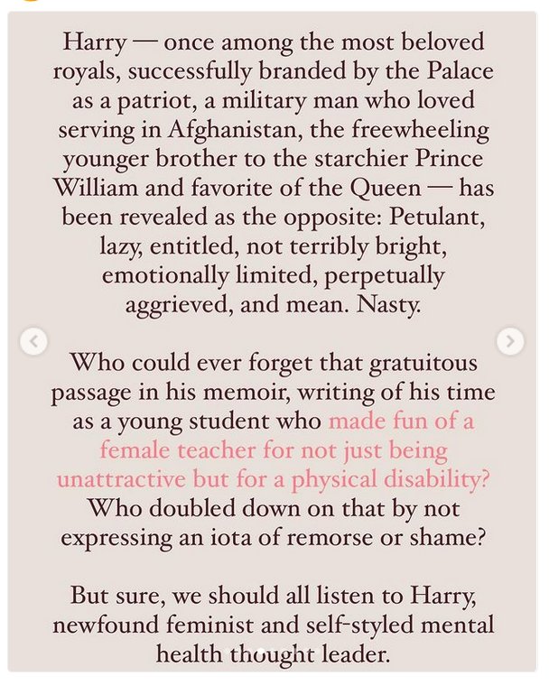 Livye3's tweet image. This is 👇🏽 so true! The only, reason we had a good opinion of Harry was because the Palace built an image of him. #HarryAndMeghanAreFinished