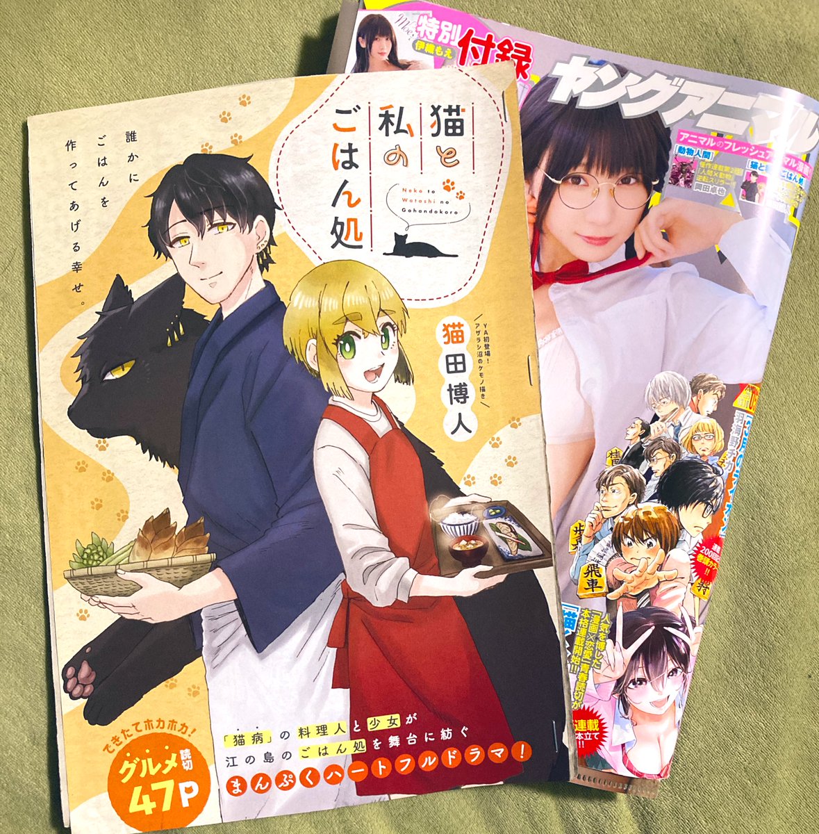 発売から一週間経ちまして!

「猫と私のごはん処」読んでくださった皆さん、アンケート出してくださった皆さん、ありがとうございます!
今後とも執筆頑張ります〜〜! 