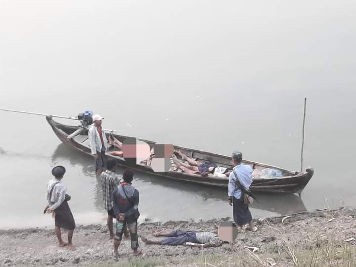 FEATURE | Three women among 17 local villagers taken as human shields and savagely massacred by the military terrorists in #Sagaing’s Tartan village on Mar-1, were violently RAPED, dumped along the river side and found that the onions were injected into their female organs.