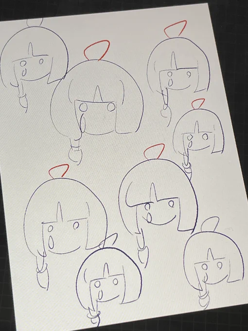 友達が10秒で描いた私 