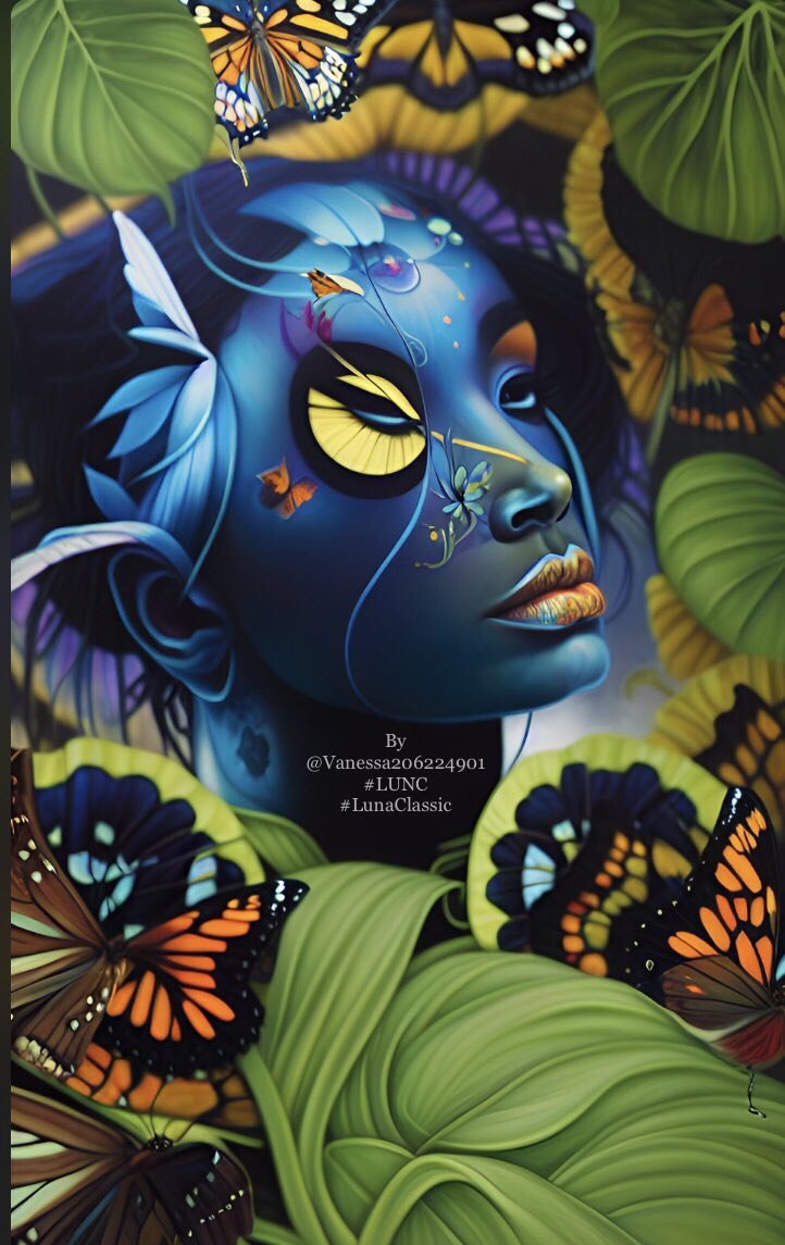 VanessaaVivid's tweet photo. Art #LUNC (also known as #LunaClassic ) 🐛🦋 #Luncart #LUNCsupport always 💯❤️

$LUNC #Binance #BinanceBuild #Beautifulart #butterfly #BinanceLUNC #USTC $USTC #AIart #Cryptoart #artlover #LuncArmy #LuncCommunity #Luncfirst #CryptoInvestor #Cryptolover #ArtistOnTwitter https://t.co/WDTuAkDk1d