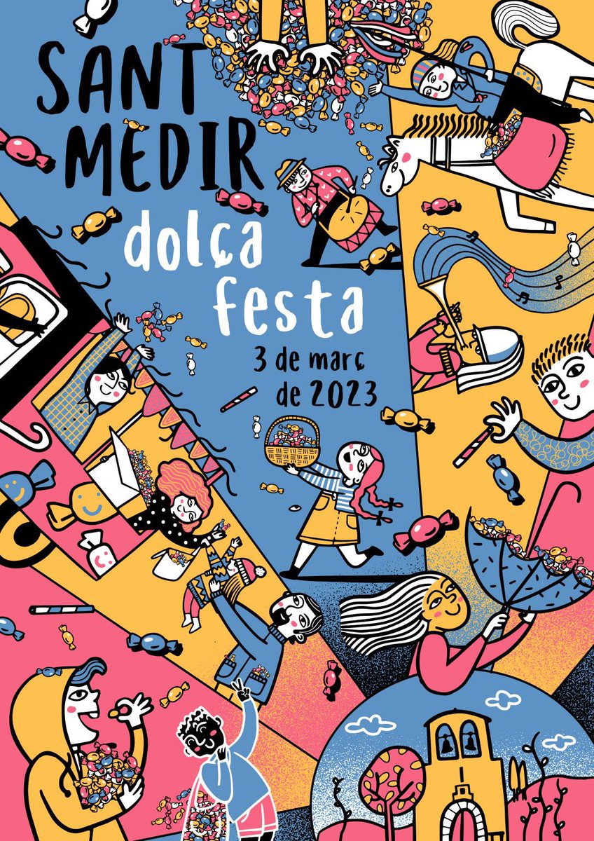 PD_Barcelona's tweet photo. La #dolçafesta ja ha arribat! Gaudiu d'una de les festes més entranyables de la ciutat 🍬🍬🍬 https://t.co/XIKzAxHyOT