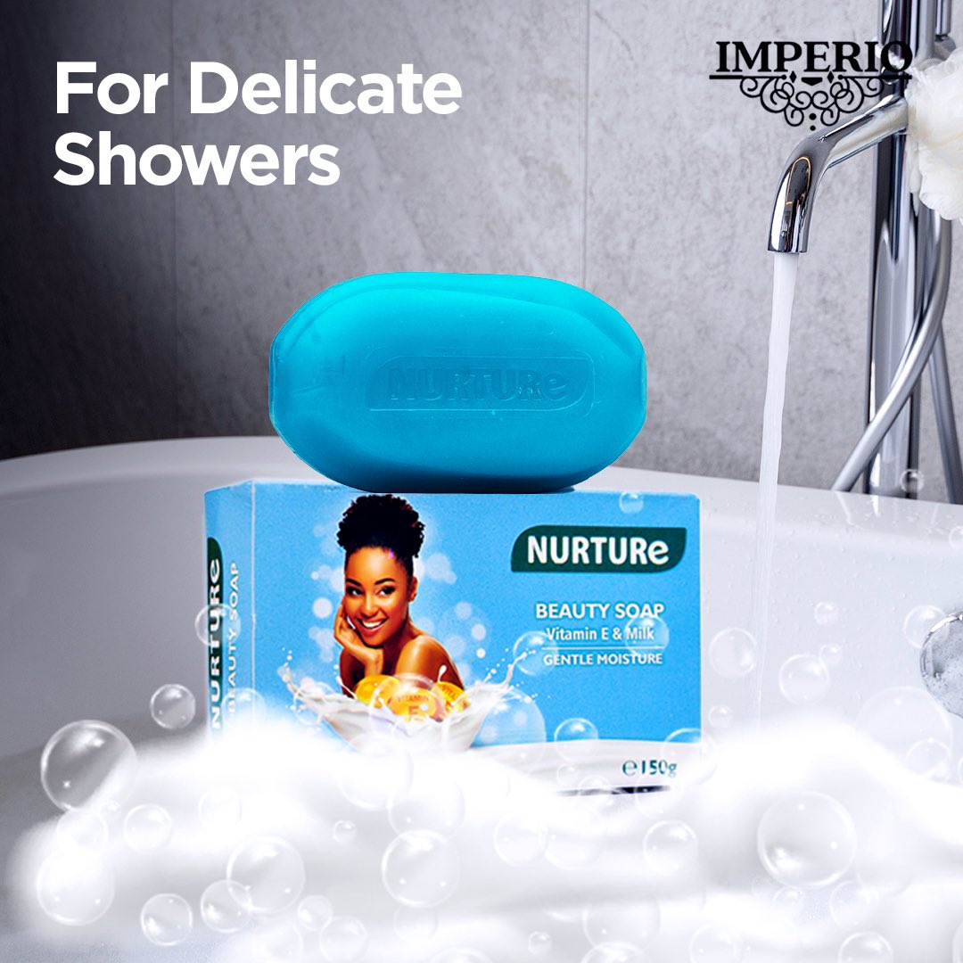 ImperioNigeria's tweet photo. Nurture your skin with our moisturizing shower bar - perfect for the gentle cleanse you deserve. it is especially formulated to help nourish dry skin by restoring moisture and leaving behind a luscious softness. #skincarebyimperio #skincare #nigeria #nigerians #imperiocosmetics https://t.co/GKUo0nEbOJ