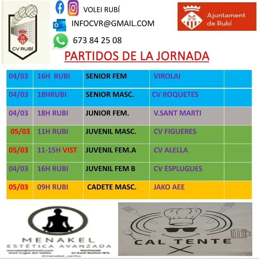 Club Voleibol Rubí tweet media