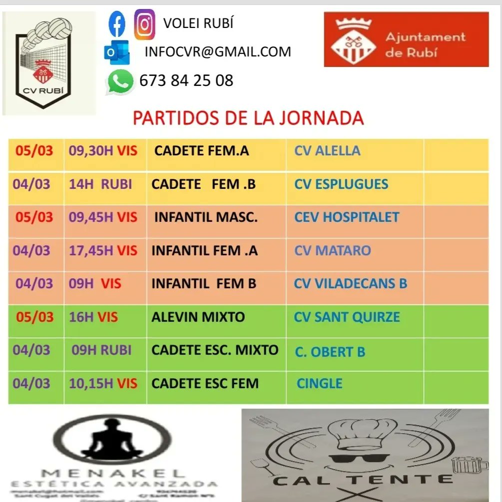 Club Voleibol Rubí tweet media