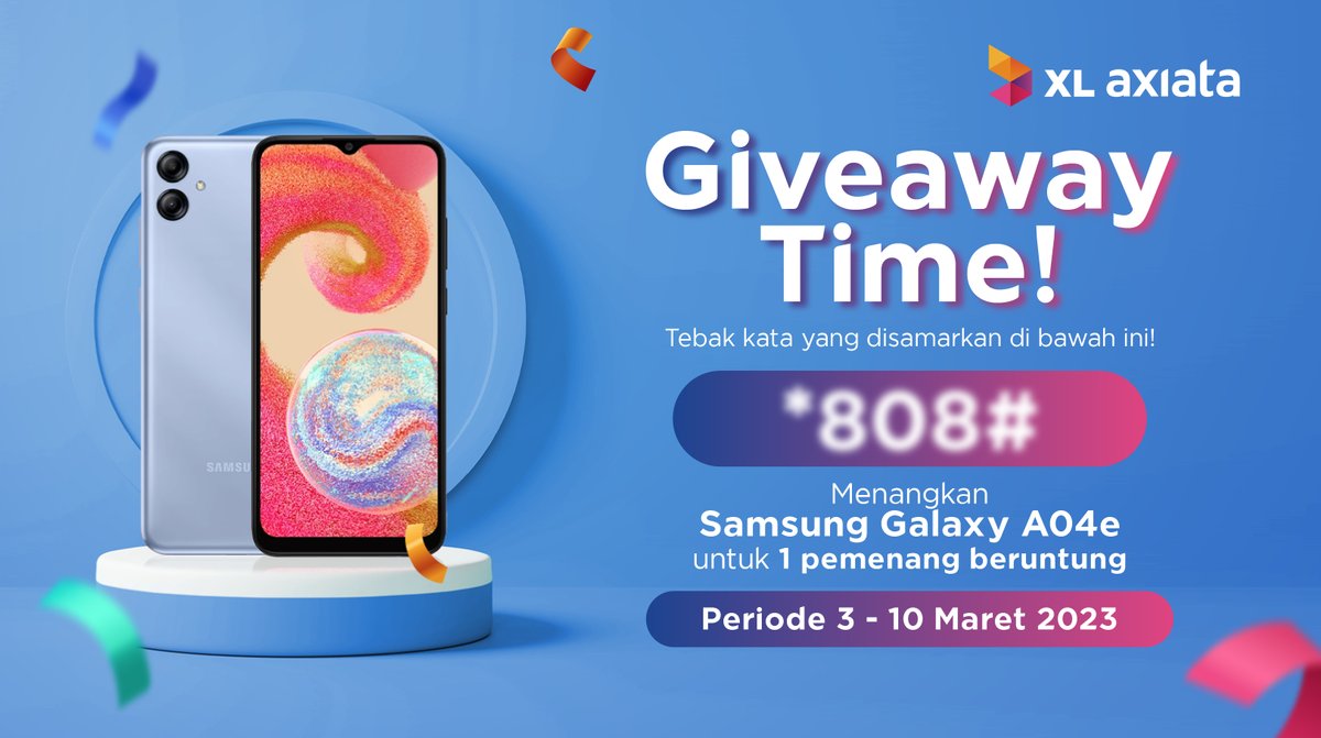 GIVEAWAY TIME!

Tebak tulisan yang disamarkan pada gambar!
Cara ikutannya mudah!
1. Follow <a href="/XLAxiata_Tbk/">XLAxita</a>
2. Reply jawaban dan sertakan hashtag #JadiLebihBaik
3. Like &amp; retweet postingan ini

Semoga kamu beruntung!