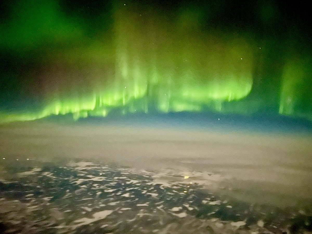 Aurores boréales en vol entre San Francisco et Paris <a href="/airfrance/">Air France</a>