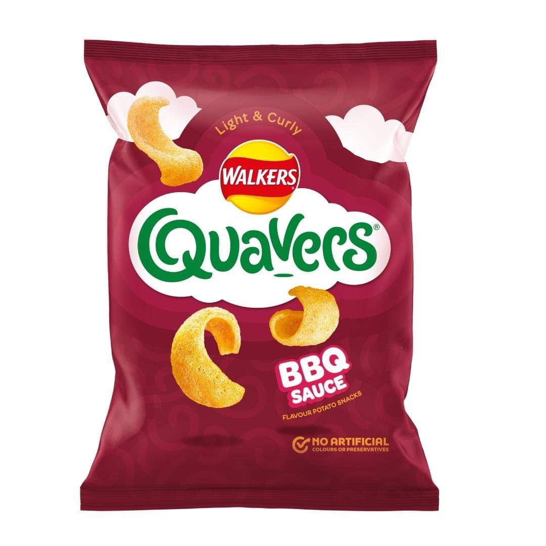 Quavers BBQ Sauce Flavour 🍗 New in @asda! #asda #walkerscrisps #crisps #bbq #snacks #trends #foodtrend #uk #FridayFeeling