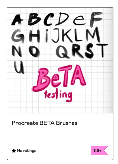 Also I made some Procreate sketch/ paint brushes! 
Beta version - still testing so its cheapo!
Painted this one with 'G'

rubzow.gumroad.com