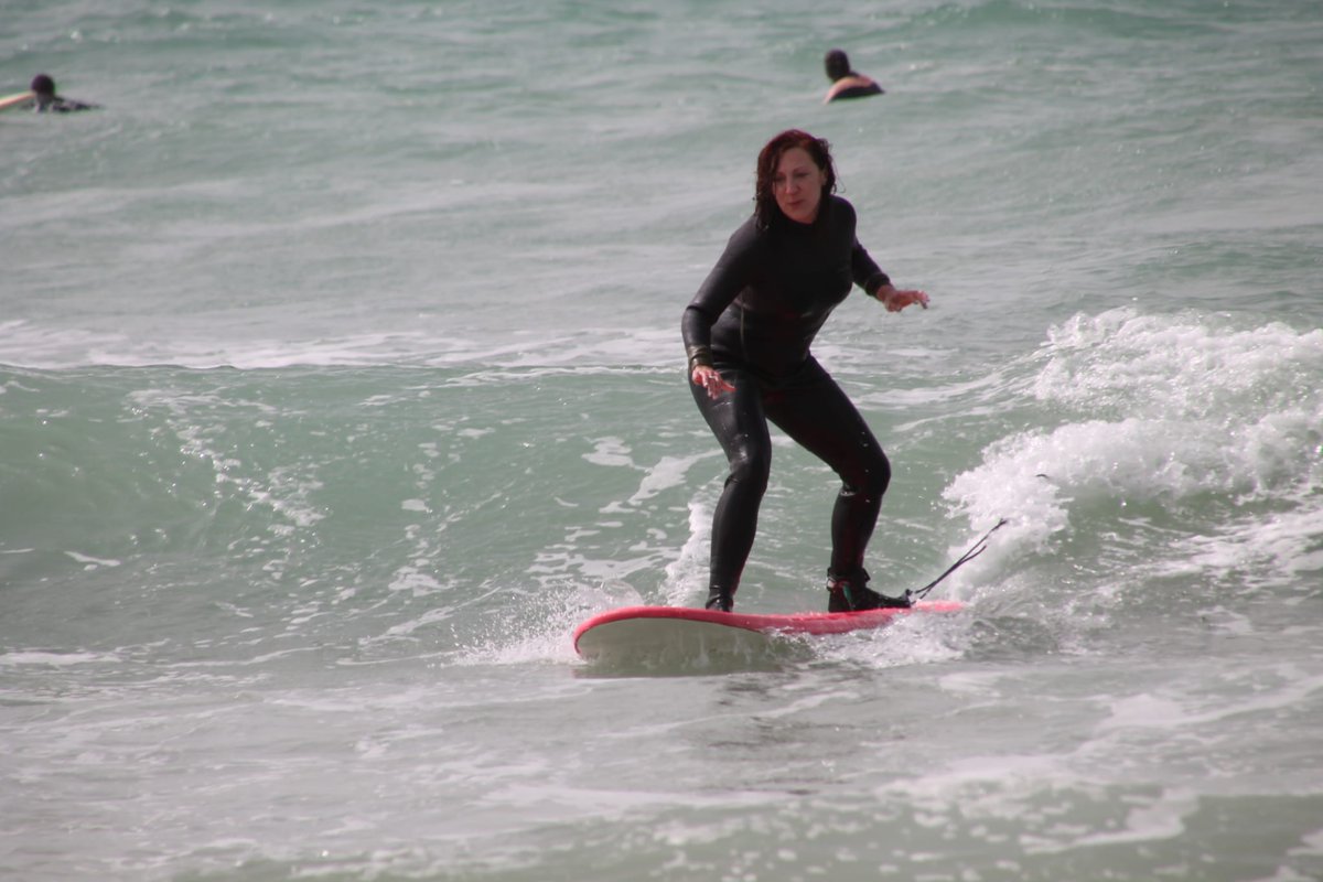 Daughter kris surfing  all winter
