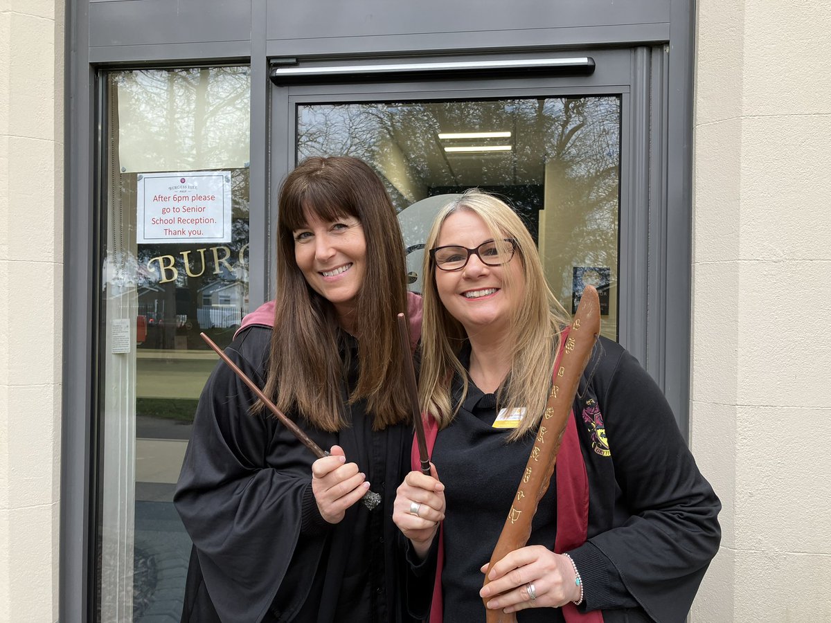 Staff are entering into the spirit too! @WorldBookDayUK @BHillGirls #whereswally #HarryPotter