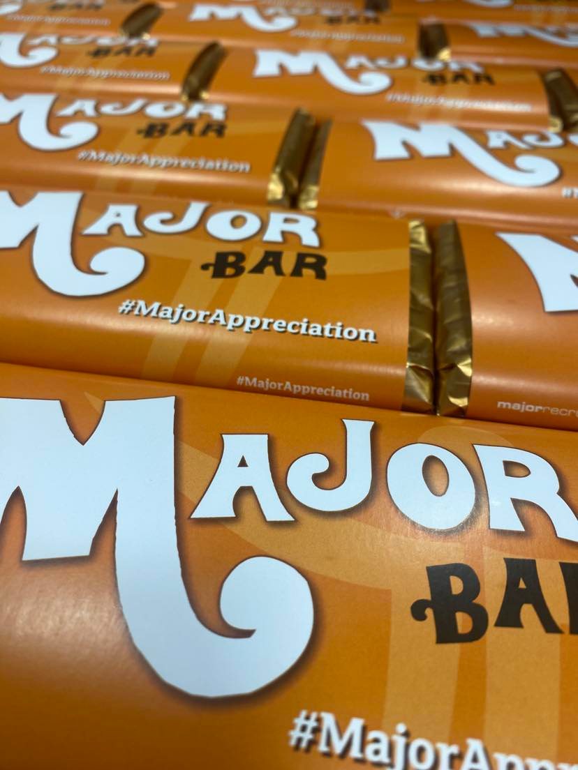 MajorRec1's tweet photo. Today is #nationalemployeeappreciationday so to show every member of the Major Family how much we appreciate them, we have gone all Willy Wonka and created the Major Bar! We're renaming today #MajorAppreciation https://t.co/Tkpkb6cp16