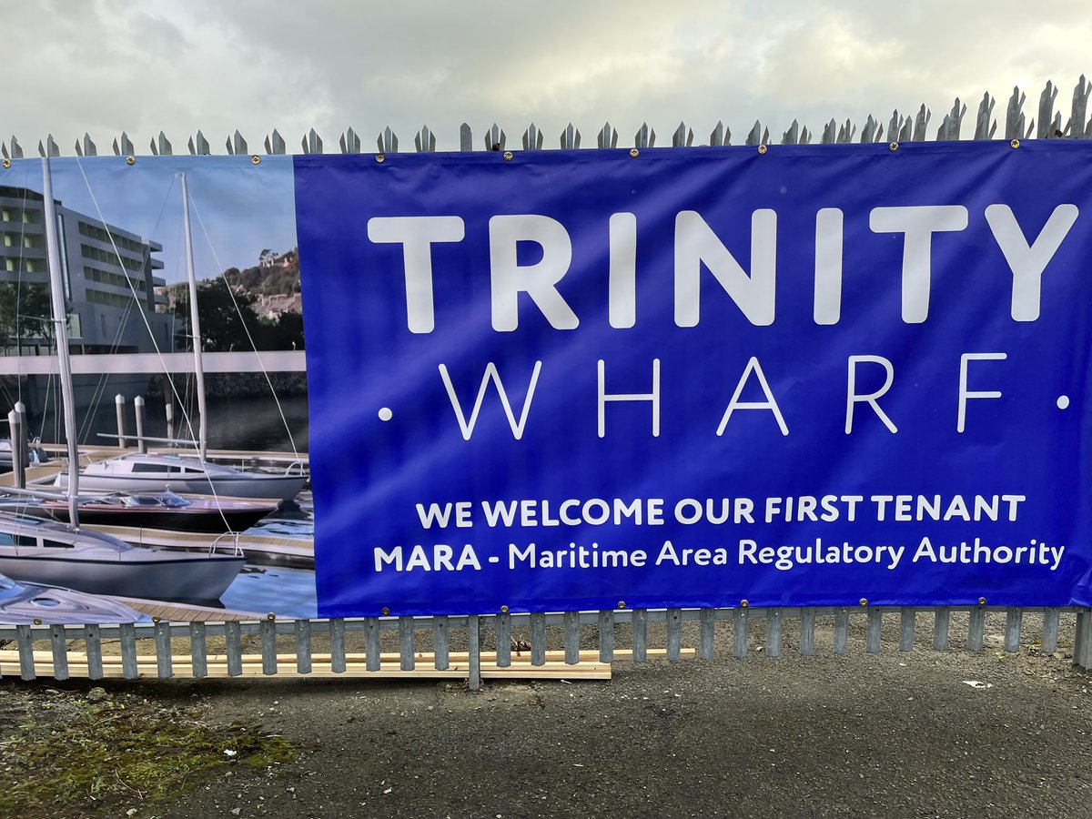 DarraghOBrienTD's tweet photo. We turned the sod (and had some great coffee &amp; cakes) at Trinity Wharf in #Wexford. Contractors on site from next week to make the vision a reality. 

Trinity Wharf is just one project supported by @DeptHousingIRL Urban Regeneration &amp; Development Fund. https://t.co/cSjpc0P0Ov