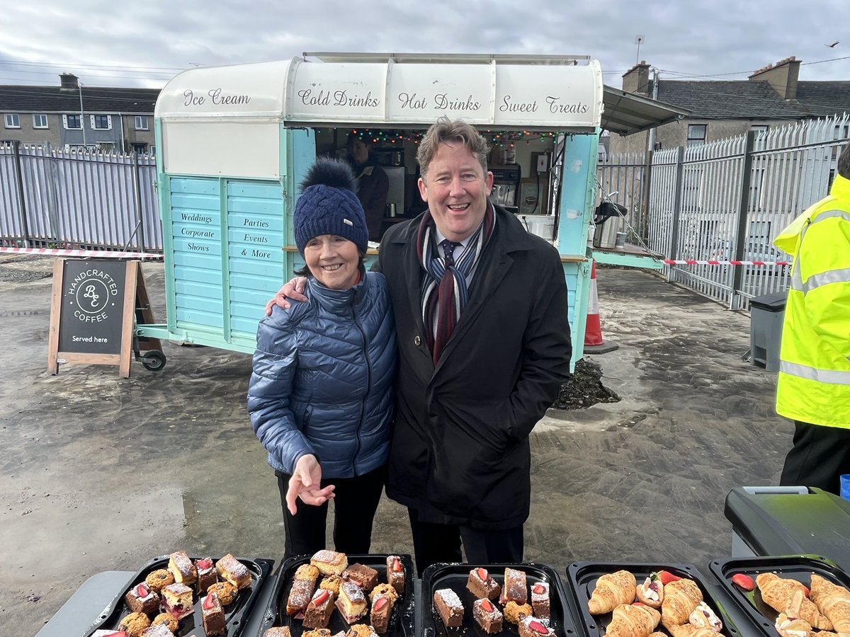 DarraghOBrienTD's tweet photo. We turned the sod (and had some great coffee &amp; cakes) at Trinity Wharf in #Wexford. Contractors on site from next week to make the vision a reality. 

Trinity Wharf is just one project supported by @DeptHousingIRL Urban Regeneration &amp; Development Fund. https://t.co/cSjpc0P0Ov