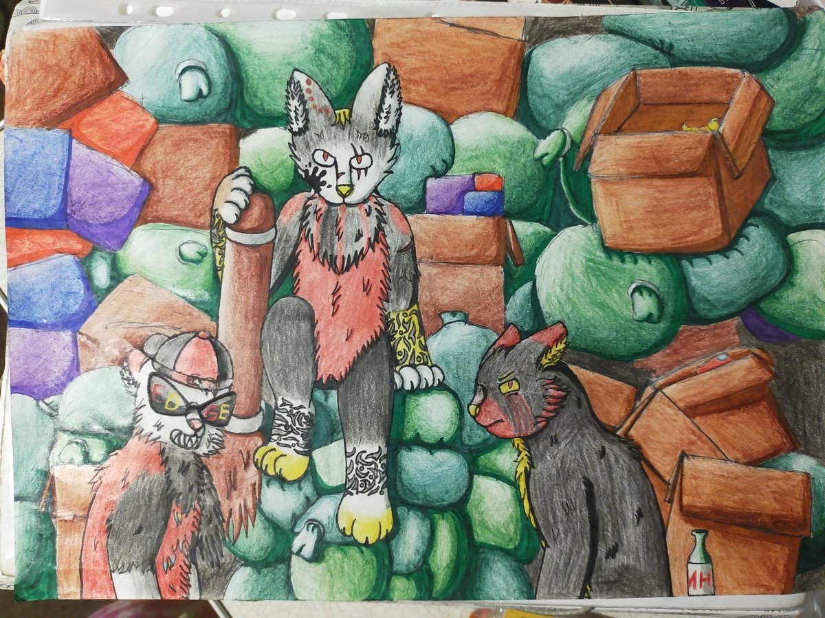 DinoUnderFan's tweet photo. An old art, with Fell cats, the leaders of these not very clean streets, Did you go to that area?
#undertale #undertaleAU #art #FellVerse #CatsArt #FellInk #FellError #FellFresh https://t.co/bqTJEokCDl