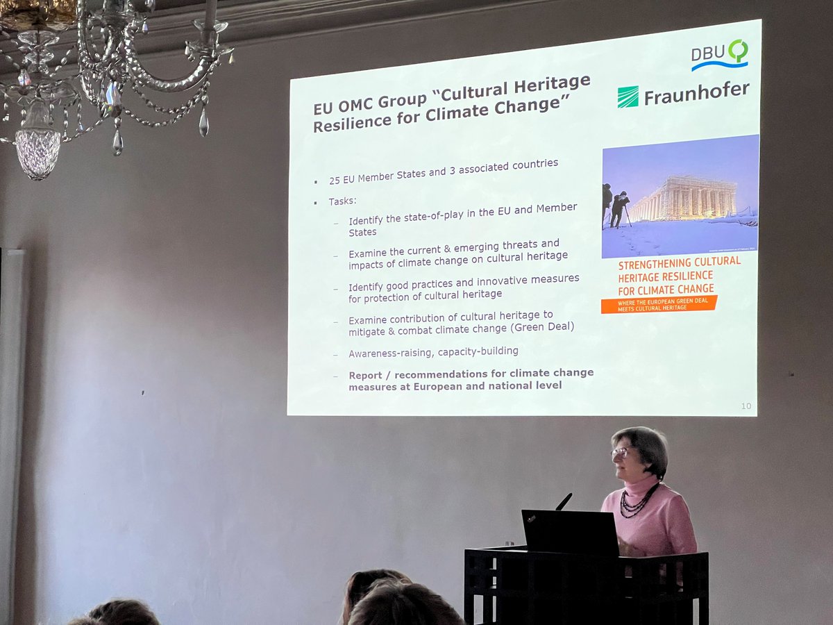 Tagung „Cultural heritage and climate change“ an der Otto-Friedrich- <a href="/uni_bamberg_of/">Universität Bamberg</a>, organisiert von Frau Dr. Kristina Holl, mit zahlreichen Beiträgen von Kolleg:innen der <a href="/Fraunhofer/">Fraunhofer-Gesellschaft</a>-Instituten in der Forschungsallianz #FALKE.
uni-bamberg.de/restaurierungs…