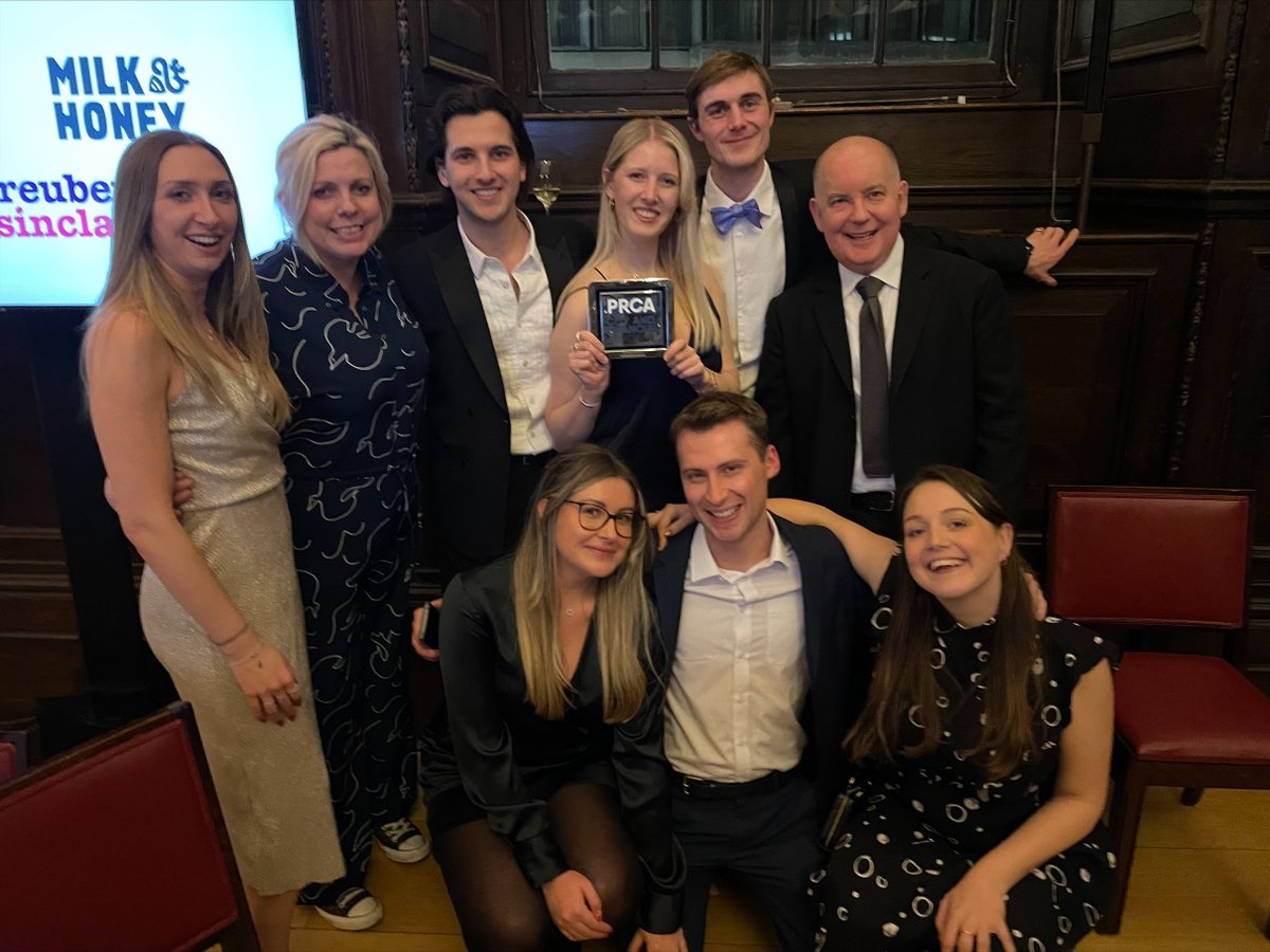 We only went and won the AGENCY OF THE YEAR at the @PRCA_HQ awards last night!! Well done team 🥂 🎉
#PRCAawards #AgencyoftheYear