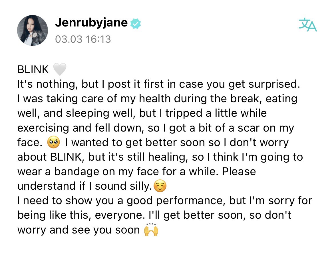 baemonsaga's tweet photo. Jendeukie latest update.

Getwell soon jennie. 🫶🏻
See you in Malaycon tomorrow!

#BLACKPINK #BORNPINK #BORNPINKinKL https://t.co/2UMuys9CbP