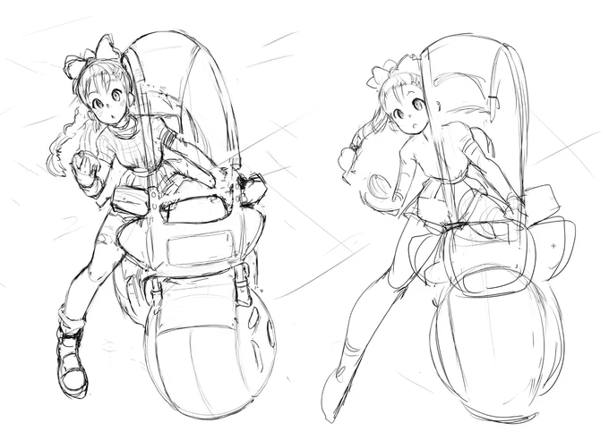 Sketch vs Final
Bulma fanart ^^ 