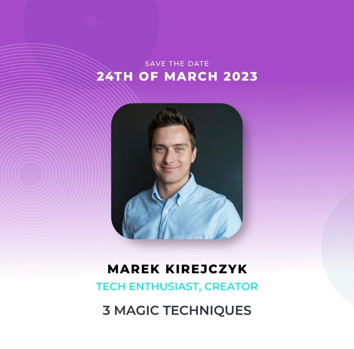 zkMarek's tweet photo. 🎉 Excited to be speaking at ConfrontJS software delivery.
📣 ConfrontJS is the premier conference for JavaScript programmers! 
👯‍♀️ Join me and experts from six different countries on 
📆March 24, 2023 for a day of learning, networking, &amp; fun
#ConfrontJS #JavaScript #Programming https://t.co/qIx65WbEv1