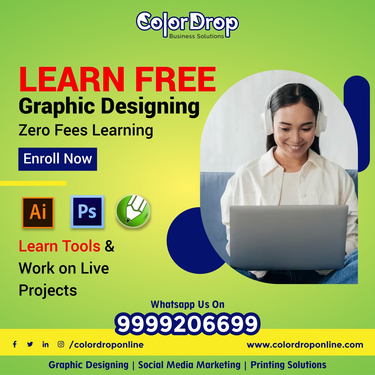 colordroponline's tweet image. Unlock Your Creative Potential: Master Graphic Design Skills for Free!
#graphicdesign #freelancegraphicdesigner #graphicdesigntraining #learndesign #graphicdesignforfree #creativeeducation #desicommunity #digitaldesign #learndigitaldesign #designcourses #freelearning