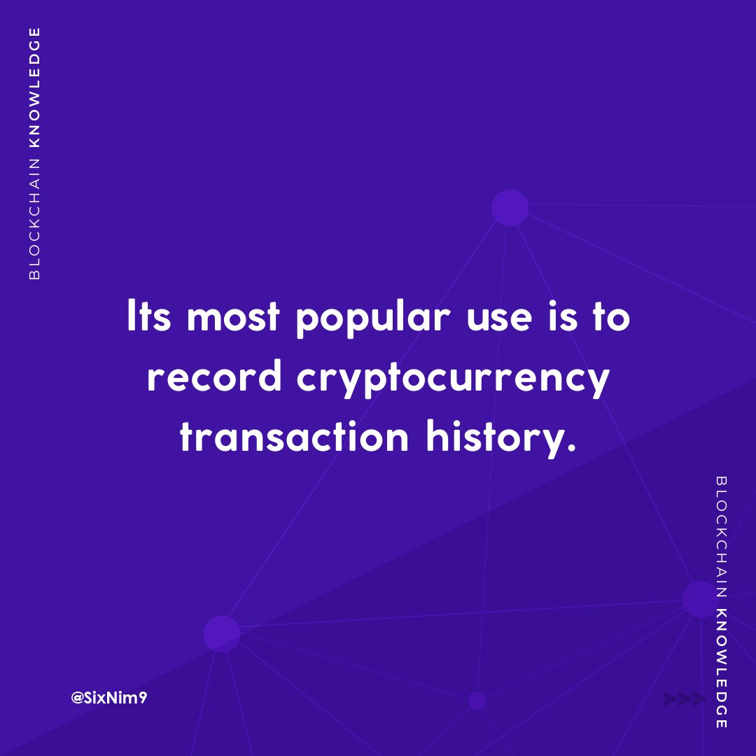 SixNim9's tweet photo. A “blockchain” or “blockchain technology” is an entirely new way of recording data on the internet in a way that makes it impossible or extremely difficult to change the data once recorded.

#SixNim #blockchain #crypto #NFT #defi #BTC #ETH #BNB #metaverse https://t.co/GA5OGy8WjA