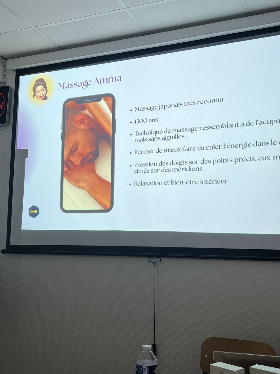 HealthySpirit_'s tweet photo. L‘encyclopédie du massage : Margaux vous explique tout 🧖‍♀️#healthspirit #healthspiritmbadmb #glowglowglow @MBADMB @EFAP_ @VincentMontet @ArnaultChatel @wtaranoff https://t.co/nRQXlZYhdz