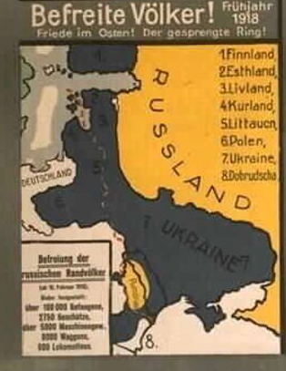 kasparszellis's tweet photo. 1918.gada 3.martā Padomju Krievija un Centrālās lielvalstis parakstīja Bretļitovskas miera līgumu. Līguma plāni attiecībā uz Baltiju pastiprināja Latvijas neatkarības idejas sastiprināšanos (#LPNP) pret Vācijas reiha austrumu tautu "atbrīvošanas" plāniem. https://t.co/2NyrYEHFEI
