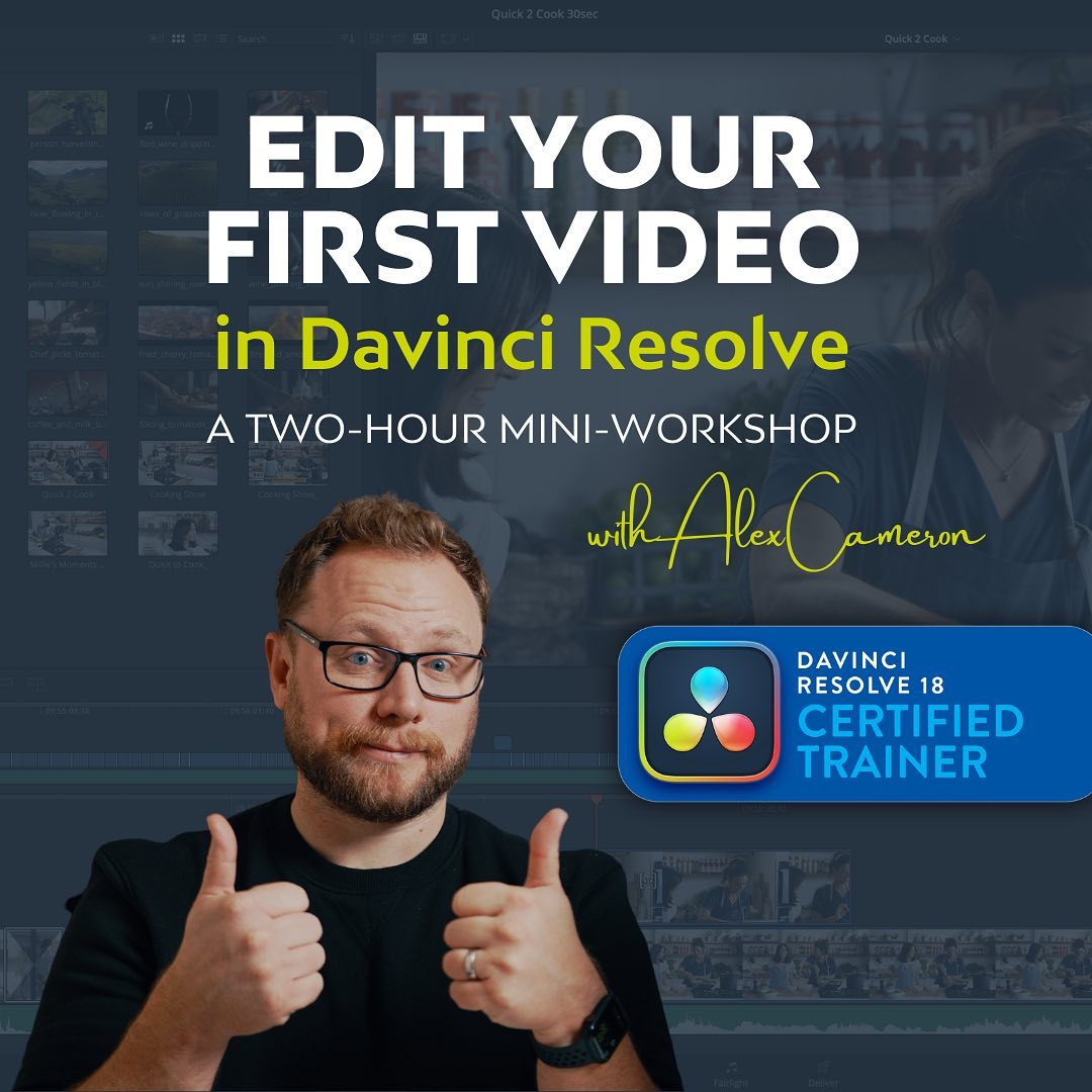 depiqd's tweet photo. THERE'S STILL TIME! 😁 #linkinbio

In just over 1 hour, I'll be going LIVE with my mini workshop, "Edit Your First Video in Davinci Resolve".

The session is aimed at beginners looking to overcome the overwhelming feeling of learning new software.

https://t.co/Wt2T1J506z https://t.co/DhuKMycuM0