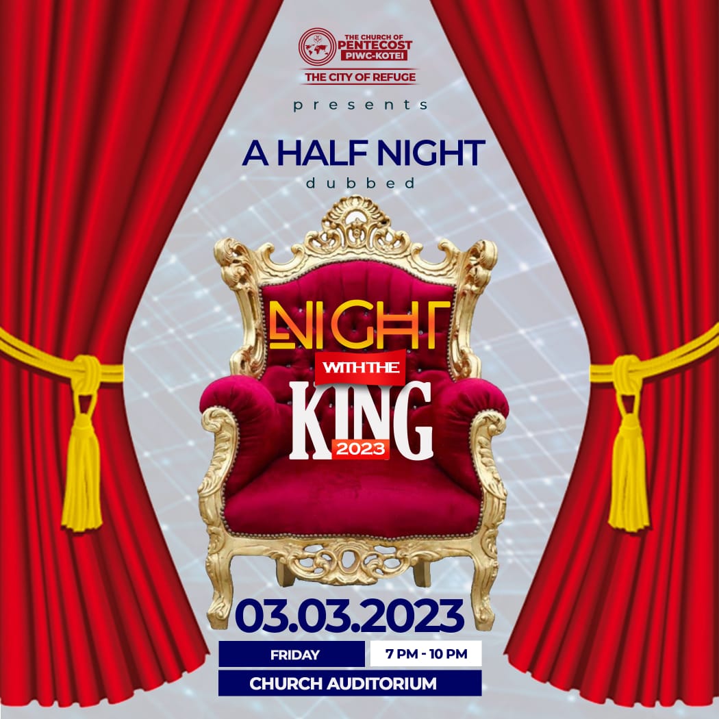 piwckotei's tweet photo. We have an appointment with the King Tonight at exactly 7pm @piwckotei. You don't want to miss it.
#NightwiththeKing
#Repositioning
#MaximumImpact
#PossessingtheNations
#theCoP https://t.co/TGknpeddj8