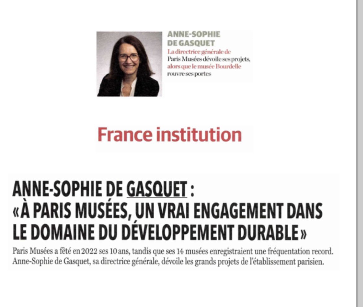 📌A lire dans <a href="/TANdailyFrance/">The Art Newspaper France</a> édition mensuelle de mars ! <a href="/parismusees/">Paris Musées</a>