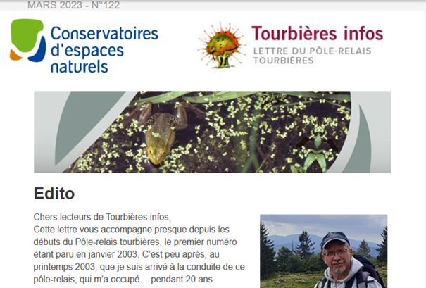🇪🇺Retrouvez l'actualité des #tourbières dans la dernière lettre 📨du <a href="/PRTourbieres/">Pôle tourbières</a>, programme du <a href="/RESEAU_CEN/">le réseau nature CEN</a> 
L'occasion de retrouver (aussi) ce qui se passe autour des tourbières du #MassifCentral !