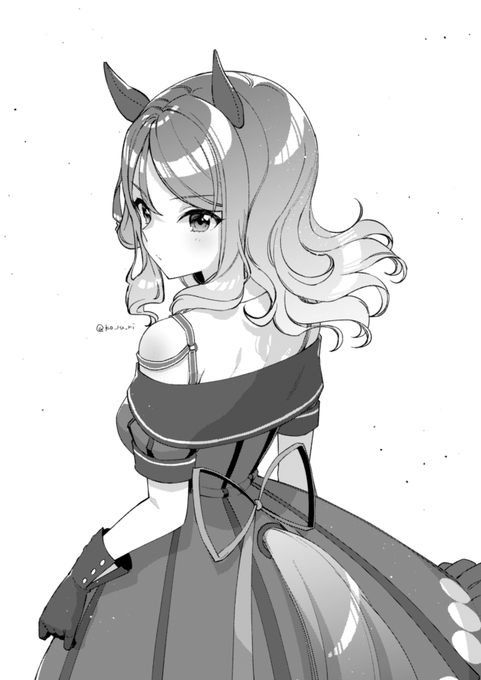背中の奇麗なウマ娘 