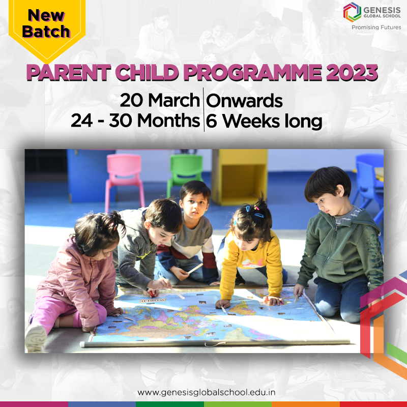 GenesisGSchool's tweet image. We inviting applications for the March 2023 batch beginning 20th March. This short-term programme is curated to help toddlers prepare for the ‘Pre-Schooler’ phase.

For more information- digital.genesisglobalschool.edu.in/PCP2023/

#ParentChildProgramme #PCP #mothertoddlerprogram  #ggs