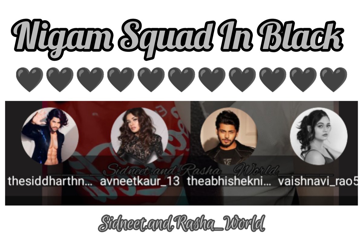 Nigam Squad In Black 🖤😍❤️✨

@siddnigam_off @iavneetkaur 

#sidneet #nigamsquad #abhinavi