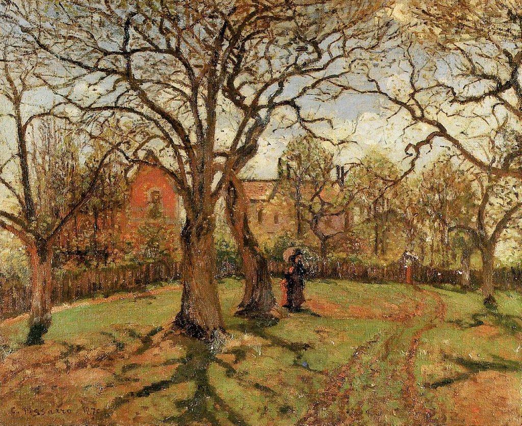 "Change your opinions, keep to your principles; change your leaves, keep intact your roots."
   ~ Victor Hugo

Chestnut Trees
Louveciennes, Spring (1870)
🎨 Camille Pissarro