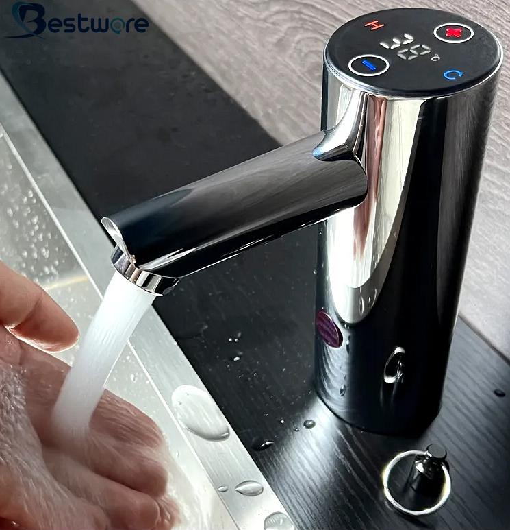 Desktop Smart Temperature Commercial Hand Free Digital Sensor Automatic Water Faucet.
bestware.net.cn / bestwaremfg.com 

#chatgpt #AI #3D #artificialintelligence #thermostaic #hot #cold #tap #ICchip #stainlesssteel #luxury #precisioncasting #magnetickey #save