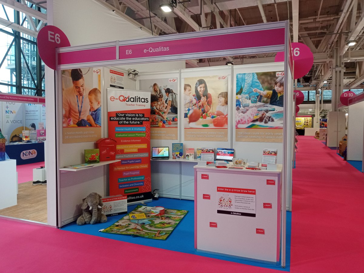 We're all set up and ready for the Childcare & Education Expo at London Olympia today. Come and say hi, if your here today or tomorrow! 
#ChildedExpo @childcareedexpo #EYTS #EYITT