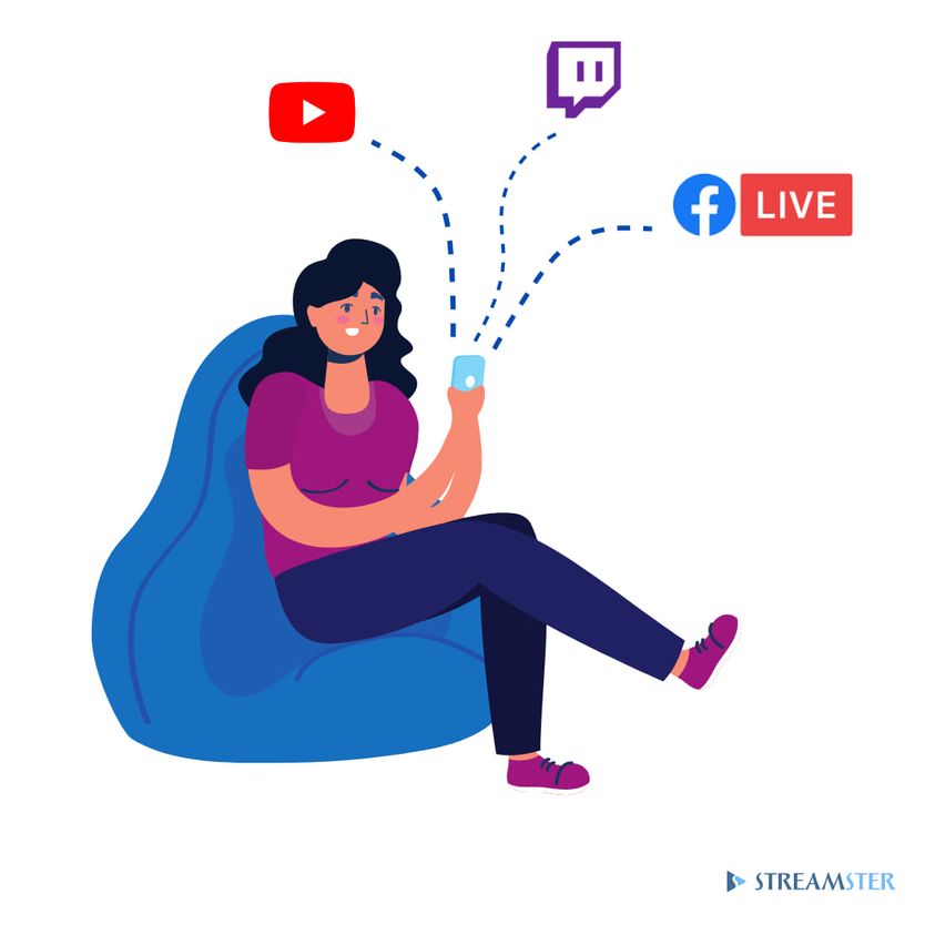 streamster's tweet photo. The new Streamster mobile app is designed for multistreaming from a smartphone 📱 
With the Streamster app for iOS and Android, you can stream from wherever you are and broadcast it to multiple platforms at the same time 🔥 Expand your audience thanks to multistreaming! https://t.co/YUjSnMr38U