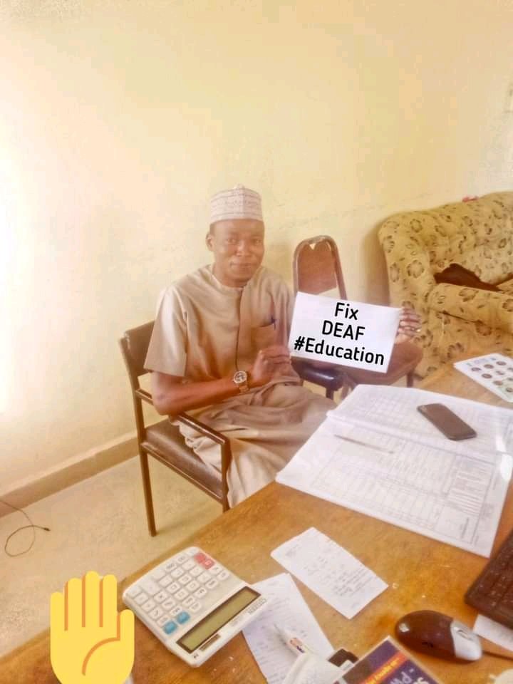 My greatest hope is that's we are heard not despised! We are human like you and it's bad to discriminate us. #FIXDEAFEDUCATION 
<a href="/BitrusWuni/">Wuni Emeka - #MiddleBelter</a> <a href="/FixDeafEdu/">FixDeafEducation</a> <a href="/UNICEFEducation/">UNICEF Education</a> <a href="/IDA_CRPD_Forum/">International Disability Alliance (IDA)</a> <a href="/WBG_Education/">World Bank Education</a> <a href="/EndHateNTU/">#EndDisabilityHate</a>