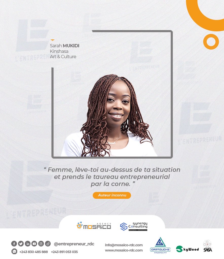 Entrepren_rdc's tweet image. 🥇 PRIX DE L’ENTREPRENEUR 

L&apos;entrepreneuriat féminin représente un levier en termes de création d&apos;emplois, d&apos;innovation et de prospérité sociétale. 

#Mosaicoagency 
#Synergyconsulting 
#premiereedition 
#prixdelentrepreneur 
#Laissonsnosempreintesenrdc