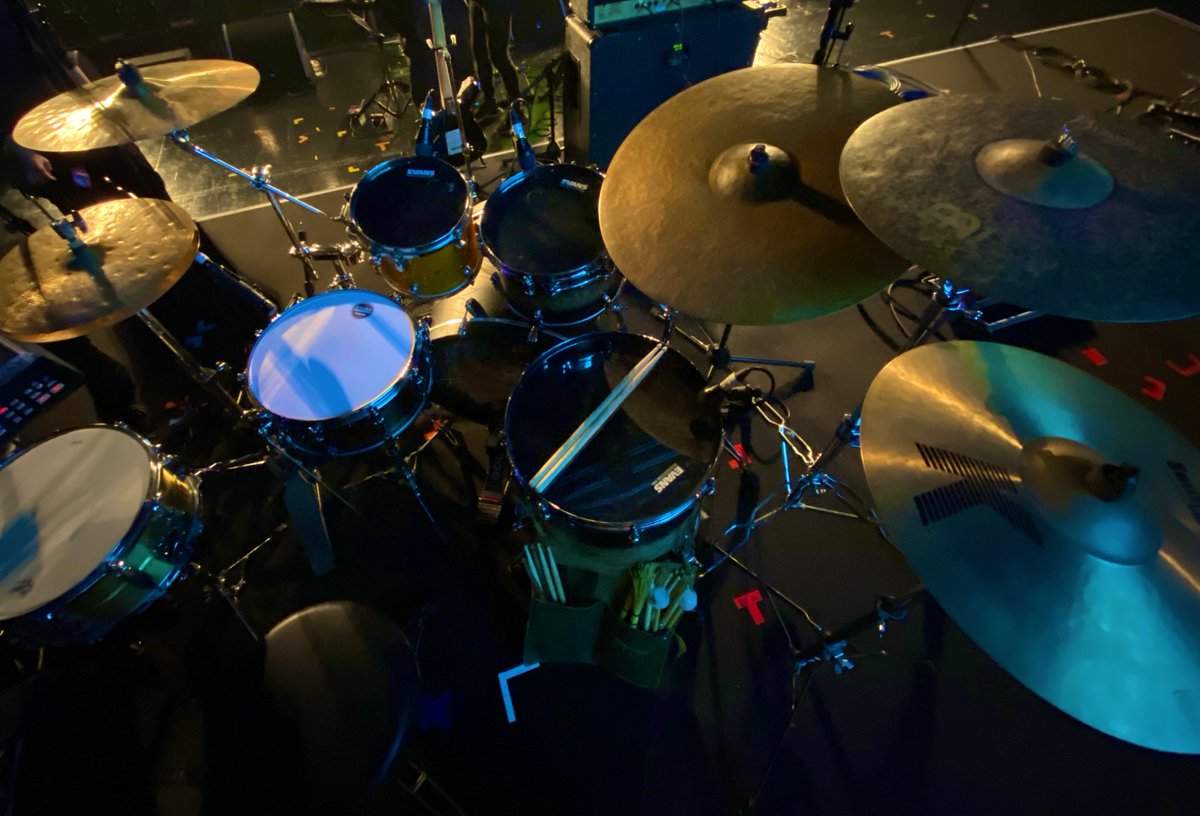 0825Paul's tweet photo. 先日の現場で、ようやく新フルセット導入できました！

New kit、New snareいい感じで嬉しい🙏🥁

昔使っていたstarclassic 10 Tomもイイ具合にハマってくれてます！

#tamadrums #starwalnut #starclassic #starphonic #meinlcymbals #zildjian https://t.co/cojDDliPoj