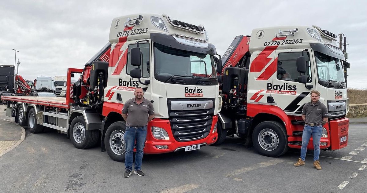 Fassi UK (@fassi_uk) on Twitter photo Two new #fassi cranes for Dad & Lad team Simon & Jake Bayliss of Wisbech based Bayliss Hiab & Haulage supplied & built by <a href="/Fassi_UK/">Fassi UK</a> dealer <a href="/MACSTruckSales/">Mac's Truck Sales</a>.
The 2 <a href="/DAFTrucksUK/">DAF Trucks UK 🇬🇧</a> CF480s are equipped with FASSI F820RA.2.26 cranes, one with Mac's patented front legs system #fassifriday Two new #fassi cranes for Dad & Lad team Simon & Jake Bayliss of Wisbech based Bayliss Hiab & Haulage supplied & built by <a href="/Fassi_UK/">Fassi UK</a> dealer <a href="/MACSTruckSales/">Mac's Truck Sales</a>.
The 2 <a href="/DAFTrucksUK/">DAF Trucks UK 🇬🇧</a> CF480s are equipped with FASSI F820RA.2.26 cranes, one with Mac's patented front legs system #fassifriday