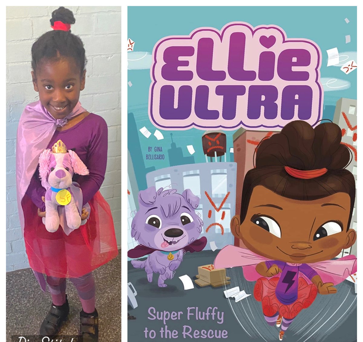 #WorldBookDay

💕Ellie Ultra in Super Fluffy to the Rescue by Gina Bellisario &amp; Jessika von Innerebner 🦸🏾‍♀️⚡️