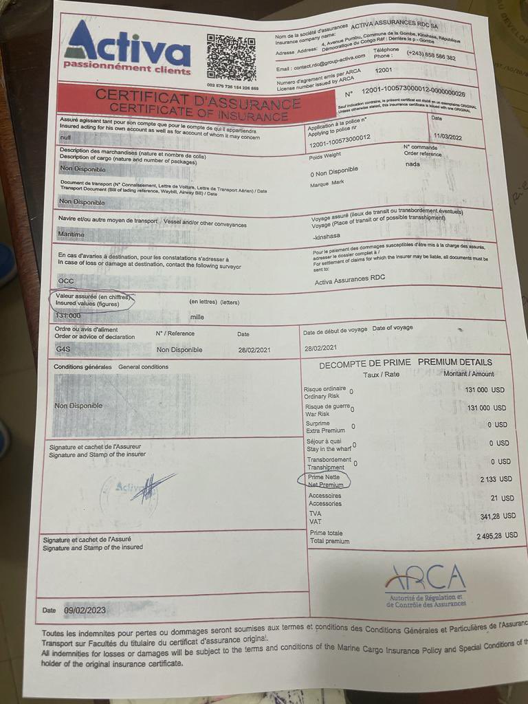 pepele_news's tweet image. 🔴 INFO EN DIRECT- #DGDA: Pas de travail à #Matadi (#KongoCentral), 3e jour déjà sans déclaration. Les commissionnaires en douane sont déterminés, ils protestent contre la nouvelle taxe d'ARCA, qui est le certificat d'assurance (1/2)